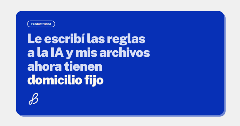 Deja que la IA organice tu desorden
